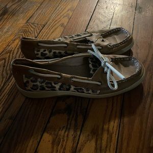 Sperry Too Sider Leopard Print Boat Shoes